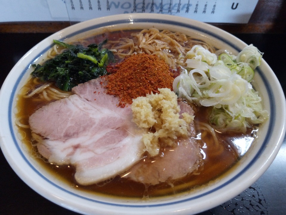 館山 生姜醤油ラーメン 波音食堂